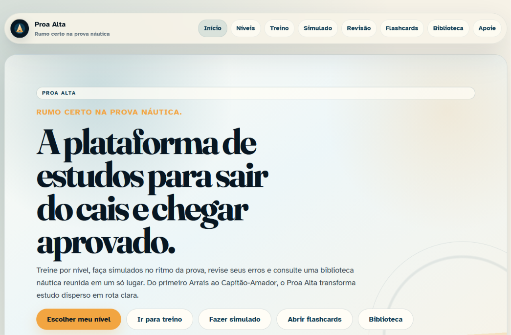 Preview do sistema Proa Alta
