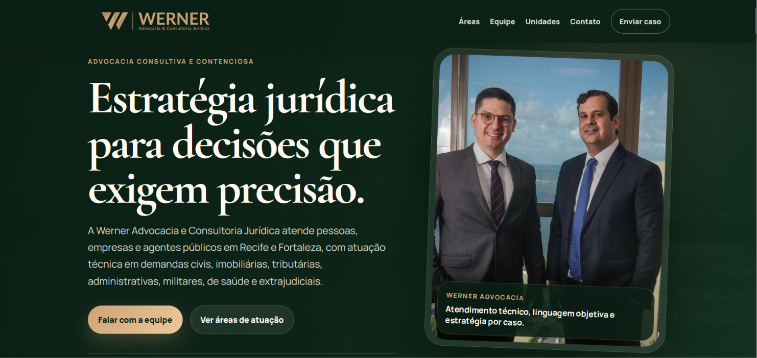 Preview do projeto Werner Advocacia